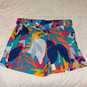 NWOT J. Crew Floral Shorts with Belt